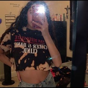 Bleach crop top SDSU shirt